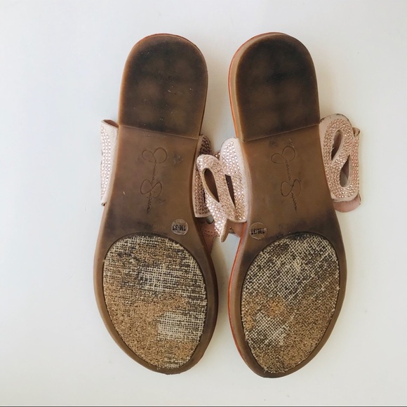 Jessica Simpson Thong Flat Sandals with crystals - Picture 7 of 8